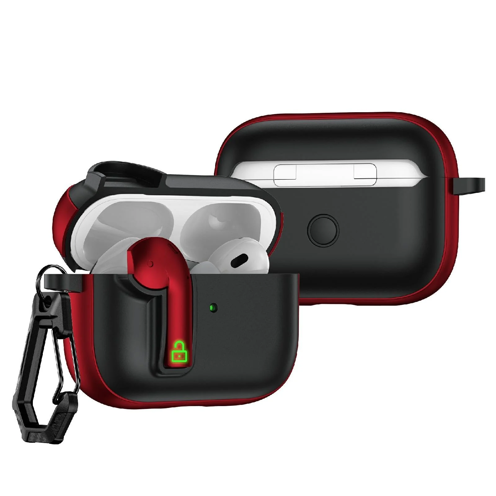 DL3 Mobilak Compatible with AirPods Pro 2/1 Gen Case with Lock, Funny Cute Case Cover, Shockproof Protective Cover for Airpod Pro 2nd/1st Generation (2019/2022/2023) with Keychain