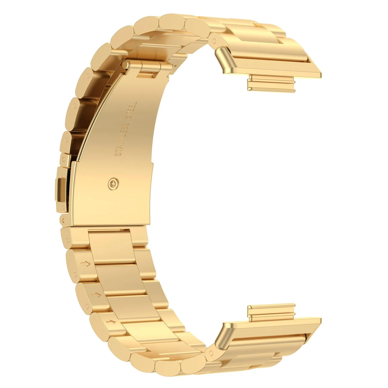 DL3 Mobilak Straps Compatible with Huawei Watch Fit, Replacement Metal Stainless Steel Wristband Business Band for Men and Women - A.Gold