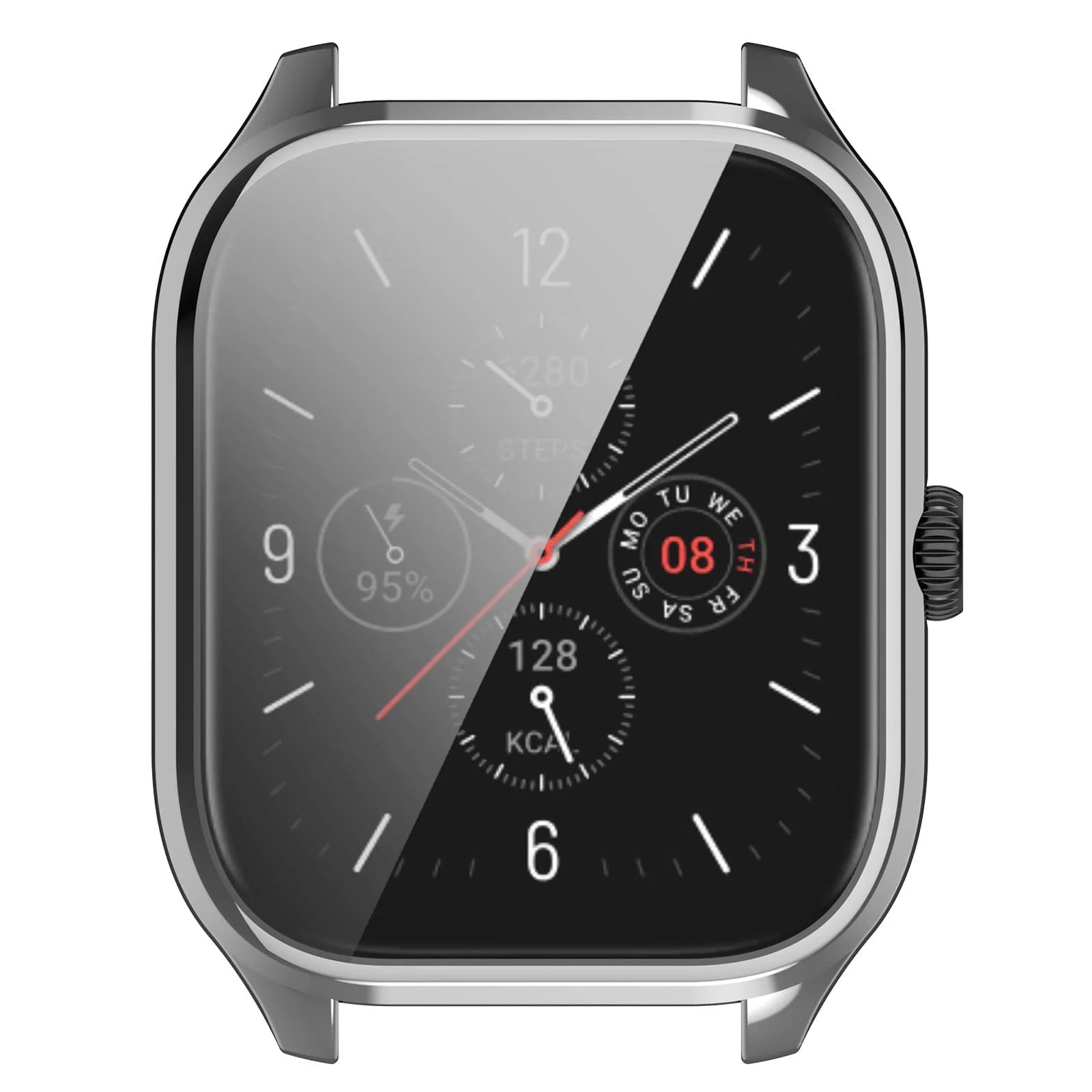 DL3 Mobilak Case Compatible with Amazfit GTS 4 (Not for GTS4 Mini) Case Watch Soft TPU Shockproof Cover Slim Guard Thin Bumper Shell Protector For Amazfit GTS4 - Silver