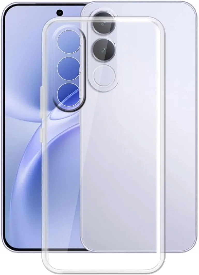 MOBIGON Crystal-Clear Soft TPU Phone Case for vivo V70 FE, Clear