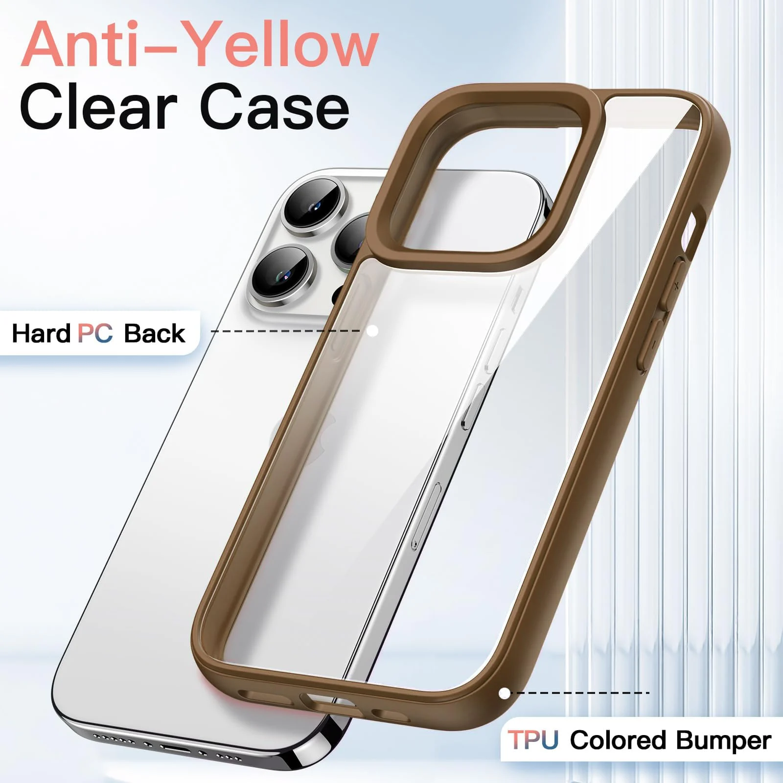 DL3 Mobilak Clear Protective Case for iPhone 13 Pro - Desert