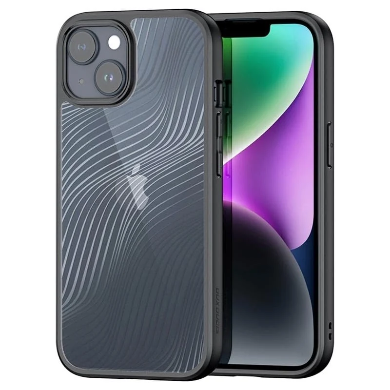 DL3 Mobilak Compatible with iPhone 15 Case 6.1 Case Waterproof, Full-Body Heavy Duty Shockproof Phone Case, Translucent Matte Cover, Built-in Camera Lens Protective - Black