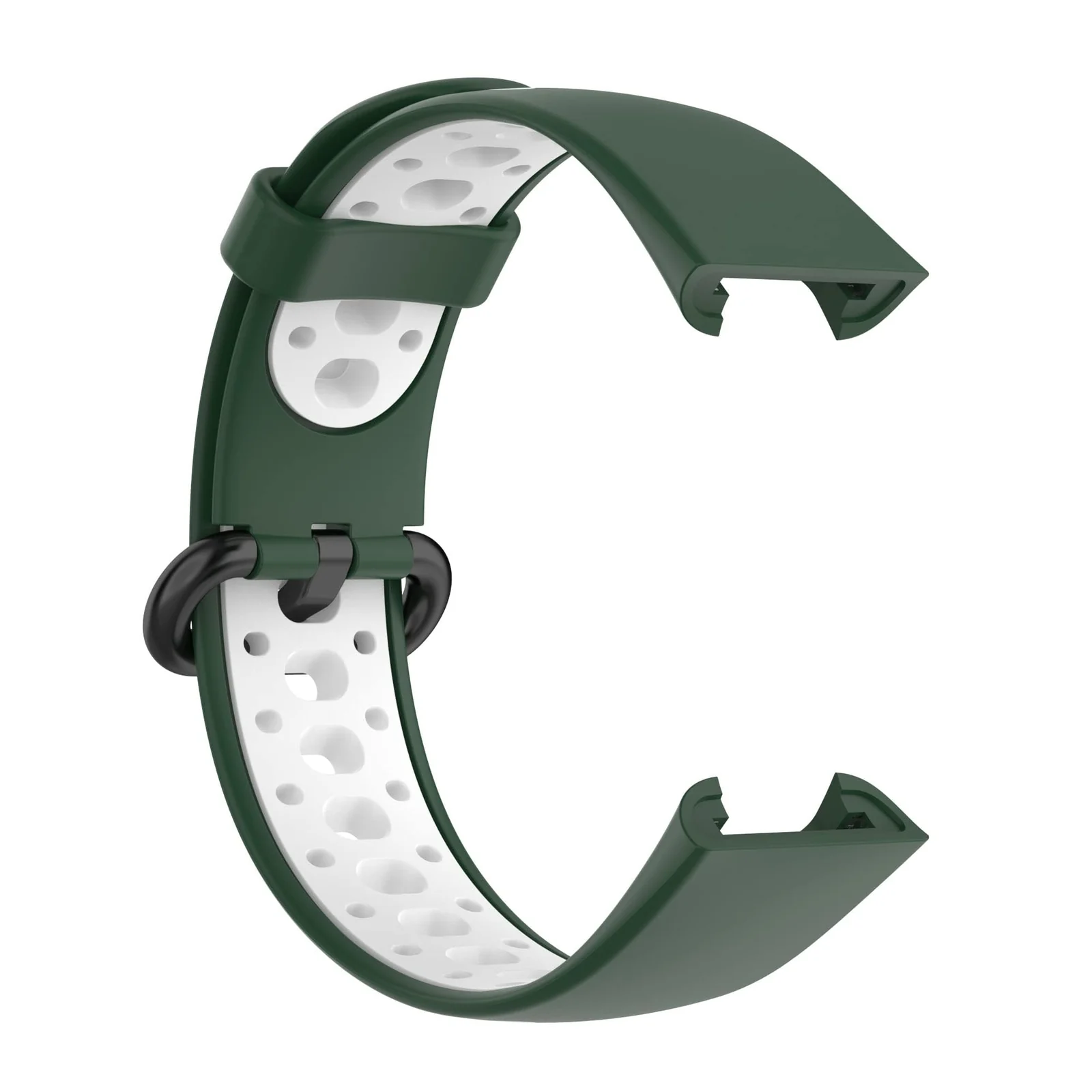DL3 Mobilak Strap Compatible with Xiaomi Redmi Watch 2 Lite/Poco Watch/Redmi Watch 2 / Horloge 2 Soft Replacement Sport Silicone Strap - Green White
