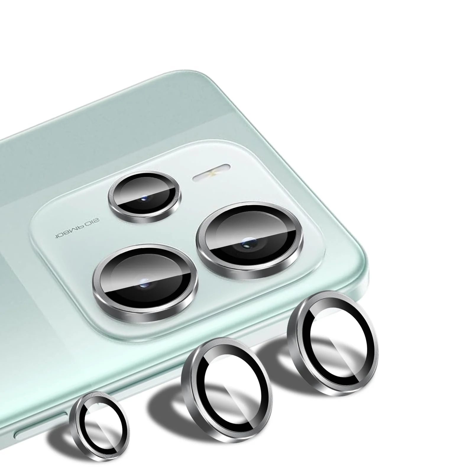 DL3 Mobilak Camera Lens Protector for Xiaomi Redmi Note 14 4G (Not 5G) Accessories, 9H Tempered Glass Metal Individual Ring Camera Cover Screen Protector, Case Friendly, Anti Scratch