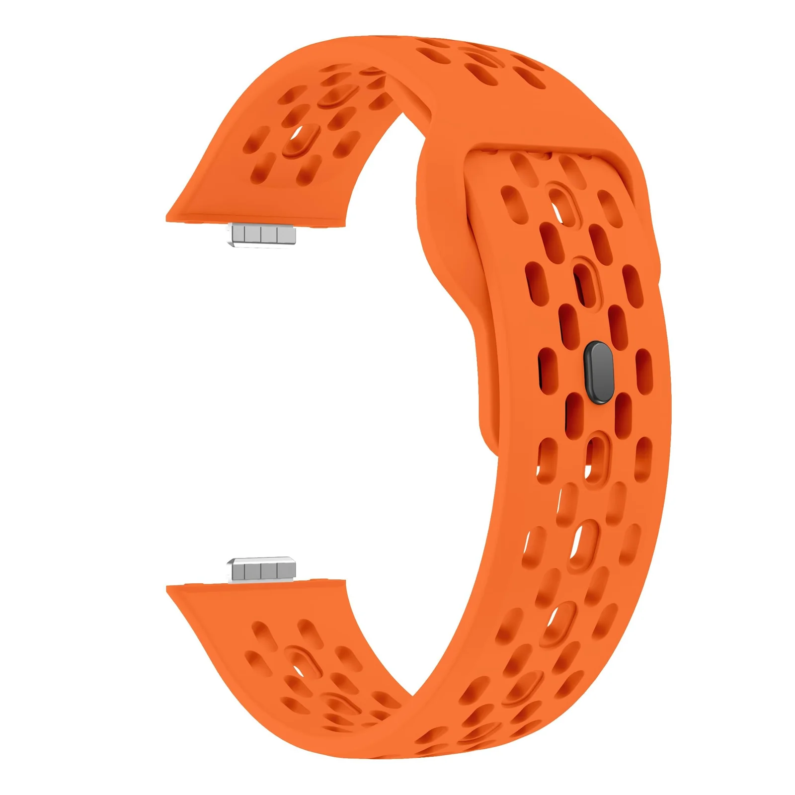 DL3 Mobilak Silicone Mesh Breathable Straps for Huawei Watch Fit 4 Pro Strap. Wristband Bands Bracelet Sports Bracelet Quick Release Adjustable Armband for Huawei Watch Fit 4/Fit 3 - Orange