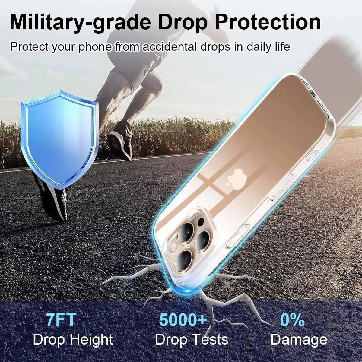 DL3 Mobilak Clear Protective Case for iPhone 16 Pro Max - Clear