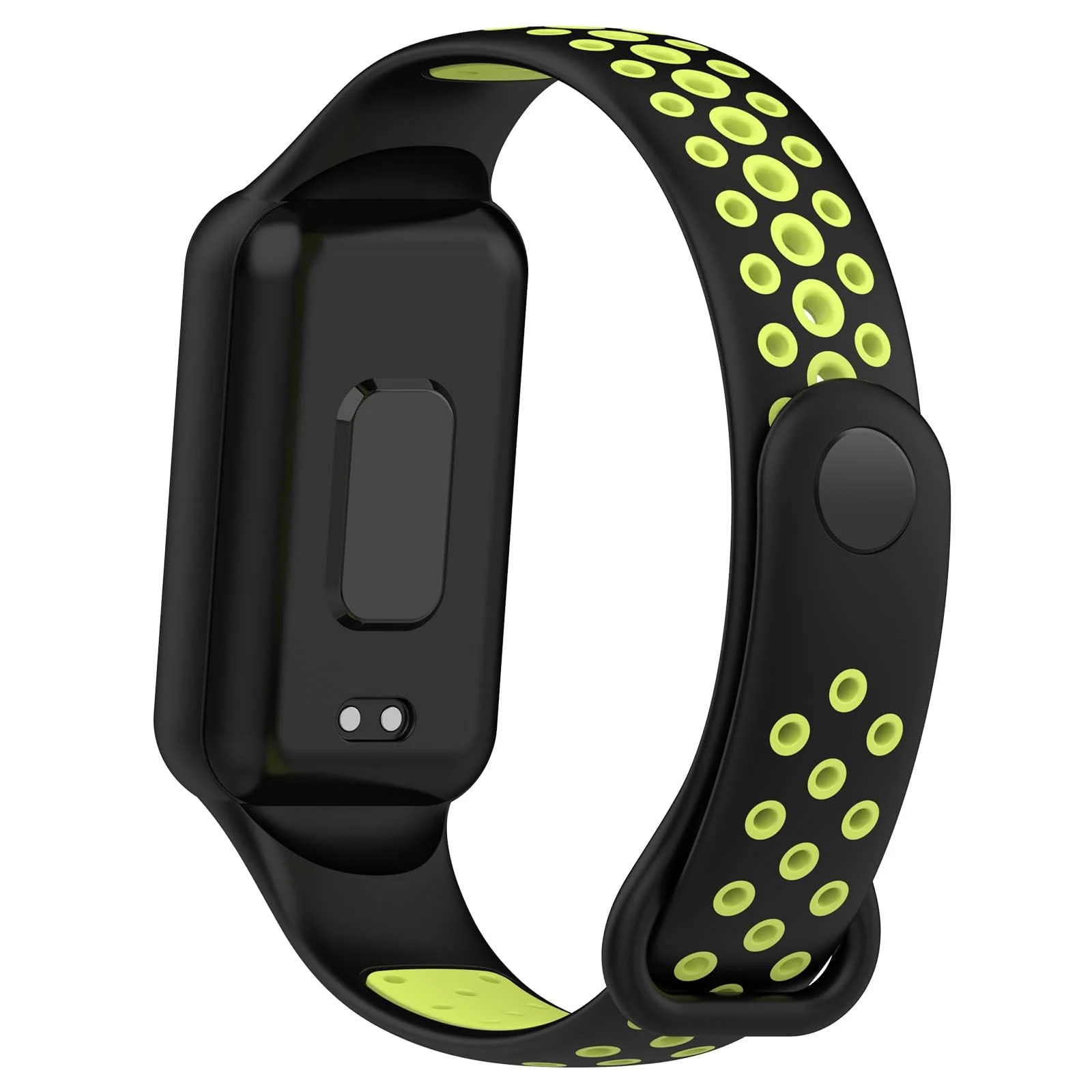 DL3 Mobilak Smart Watch Strap for Xiaomi Redmi Band 2, Sport Silicone Watch Band Wrist Strap, Replacement Bracelet Wristband Wrist Strap for Xiaomi Redmi Smart Band2 Accessories - Black Lime
