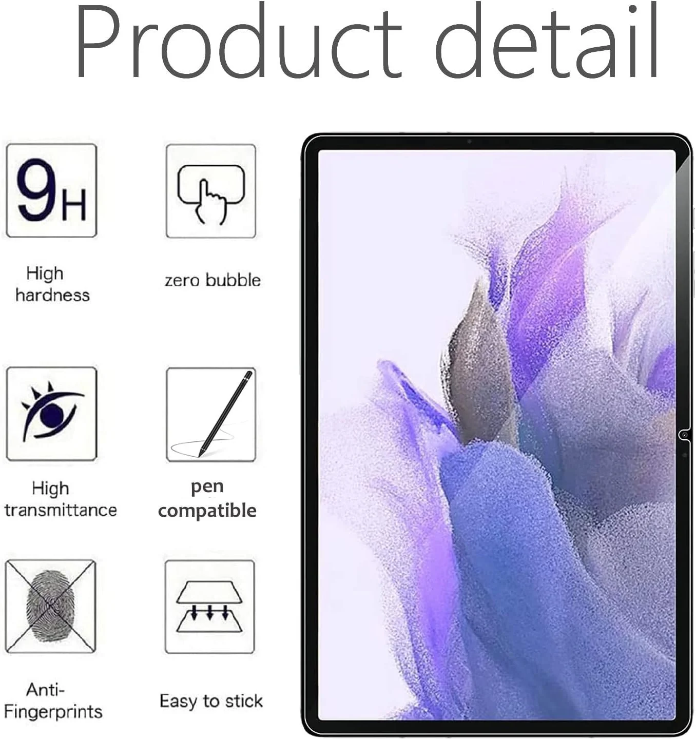 DL3 Mobilak Screen Protector For Samsung Galaxy Tab S9 FE 5G 10.9 Inch/Galaxy Tab S9 11 Inch 2023 Tablet Tempered Glass Film [HD Crystal ] [Easy Installation] [Scratch Resistant] [9H Hardness] - Clear