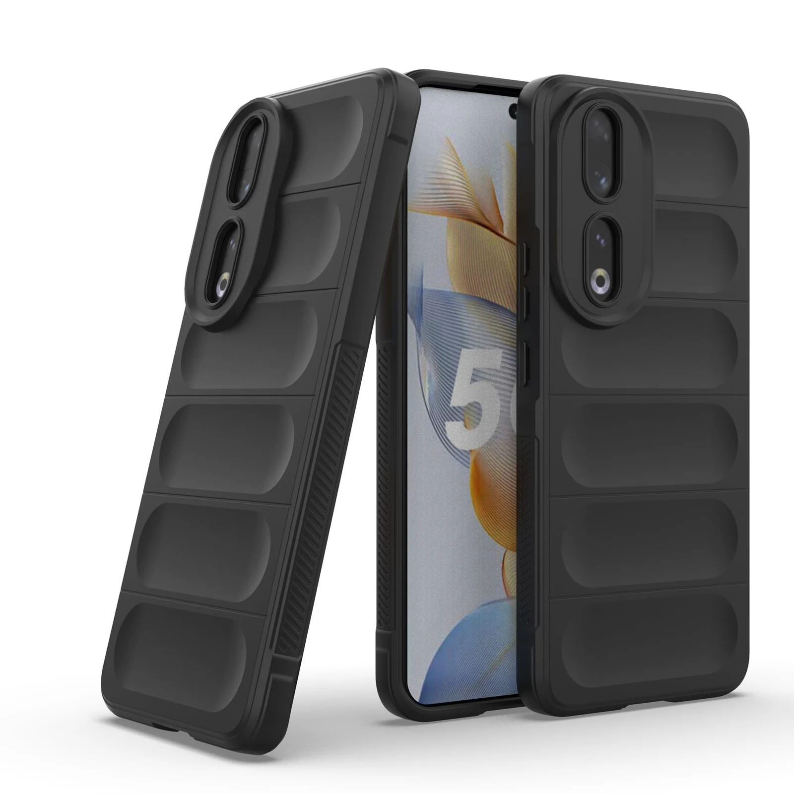 DL3 Mobilak Rugged Protective Case for Honor 90 5G, Camera protection, Shock-absorbing protection, Non-slip grip - Black