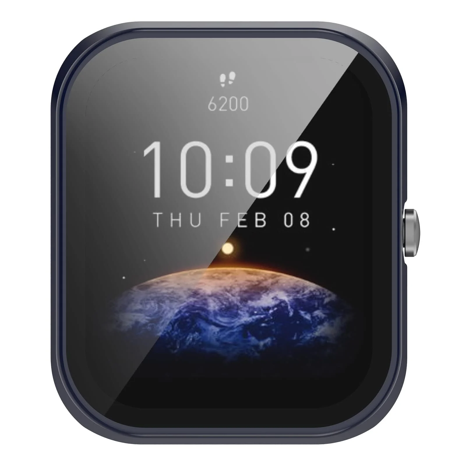 DL3 MOBILAK Full-Coverage Watch Case with Tempered Glass for Amazfit Bip 3 / Bip 3 Pro, Blue
