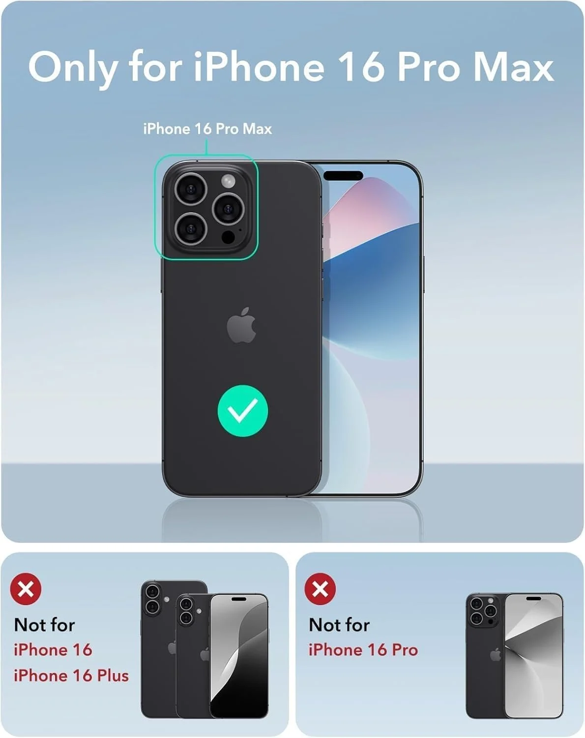 DL3 MOBILAK for iPhone 16 Pro Max Case Clear [Compatible with MagSafe] Slim Magnetic Clear Bumper Case