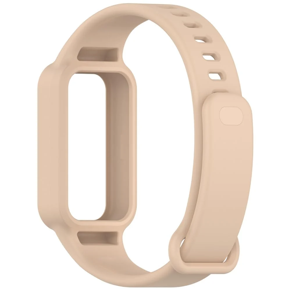 DL3 Mobilak Compatible with Xiaomi Smart Band 9 Active/Xiaomi Redmi Smart Band 3 Replacement Silicone Wrist Strap Bracelet Band Soft And Durable Watch Accessories - Spring Pink