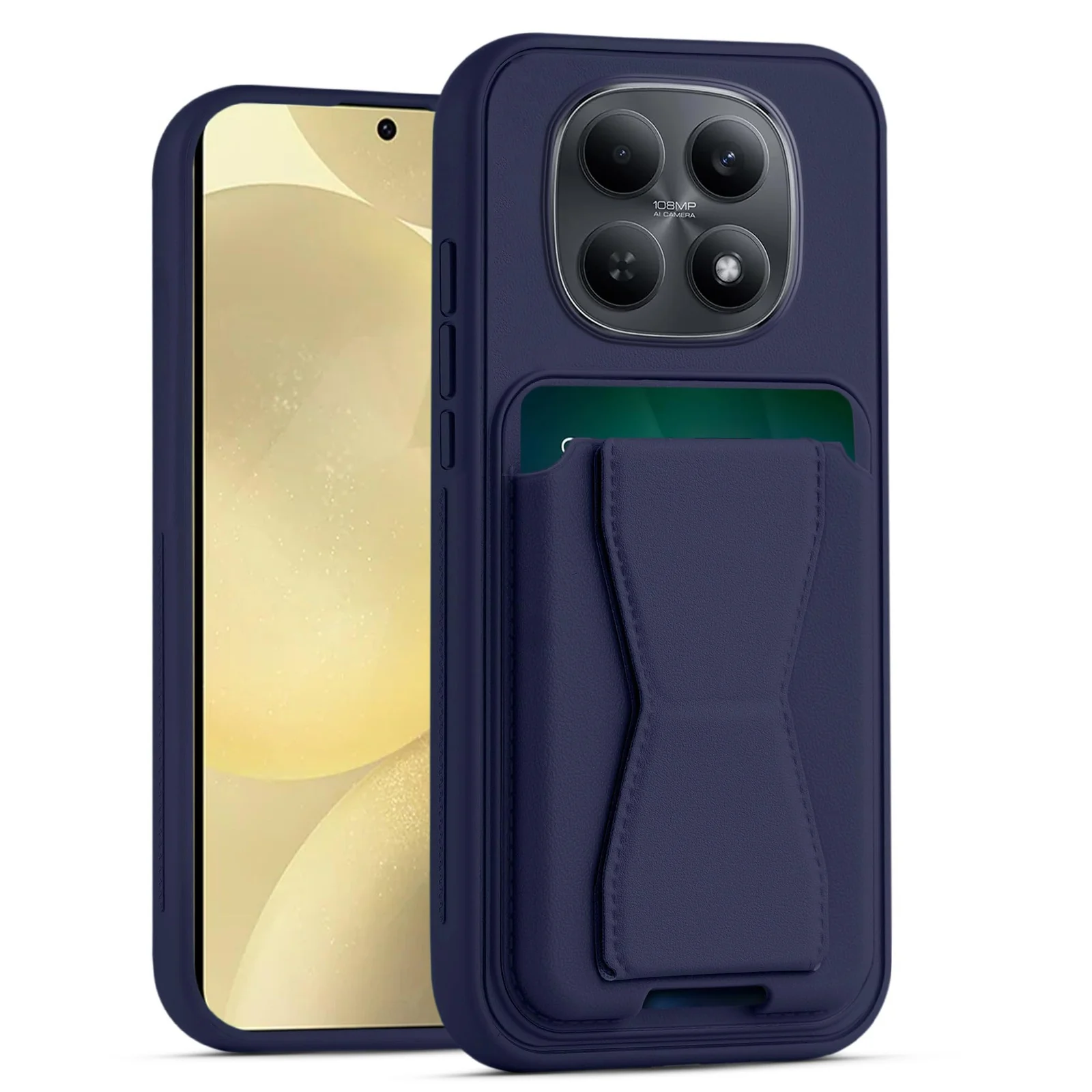 DL3 Mobilak Leather Wallet Case with Card Slot for Xiaomi Redmi Note 15 5G, Leather Back with Camera Protection and Shockproof Design