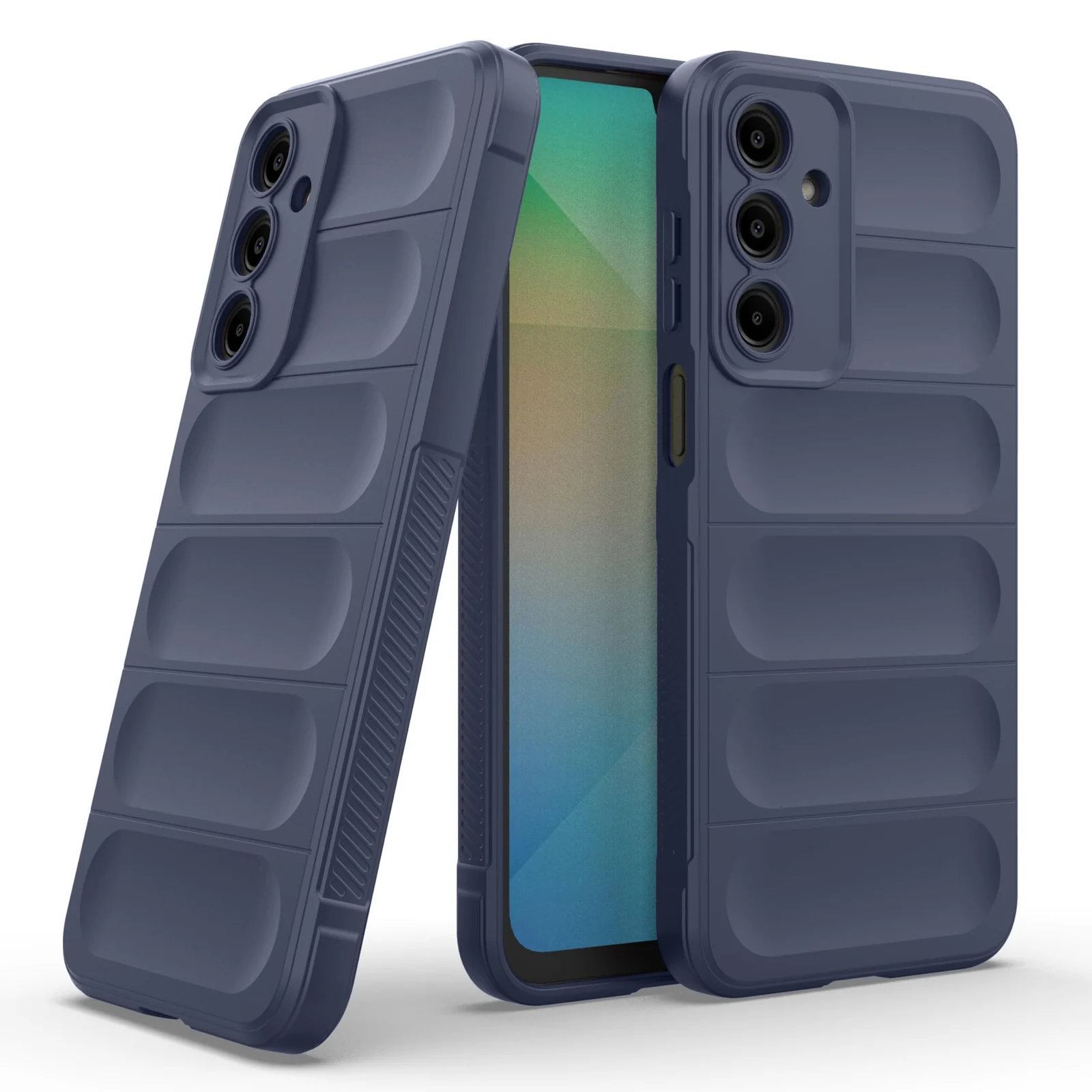 DL3 Mobilak Silicone Case for Samsung Galaxy A16 5G/4G Heavy Duty Protective [Slim Fit] Shockproof Soft Flexible Protective Design Shock-Absorption TPU Cover With Camera Protection - Blue