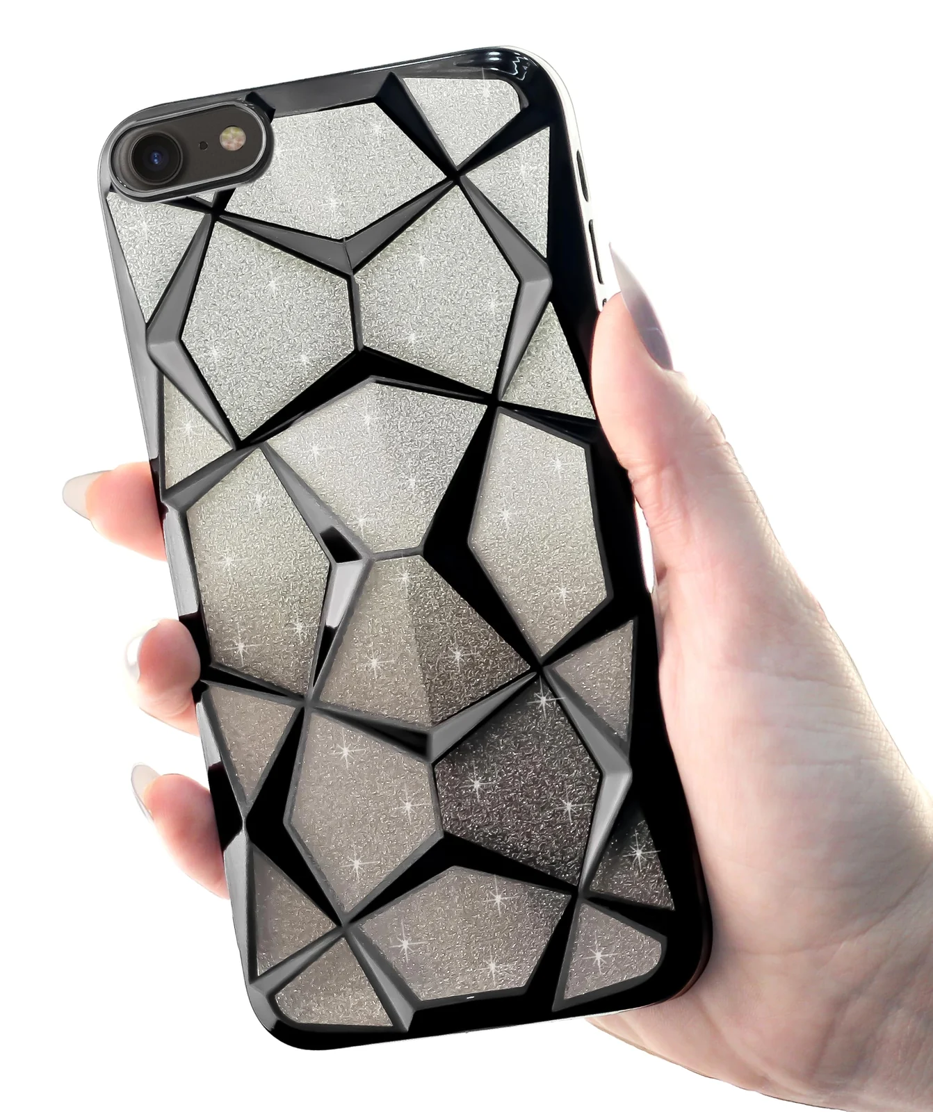 DL3 MOBILAK Gradient Glitter TPU Phone Case for Apple iPhone 7 / 8 / SE