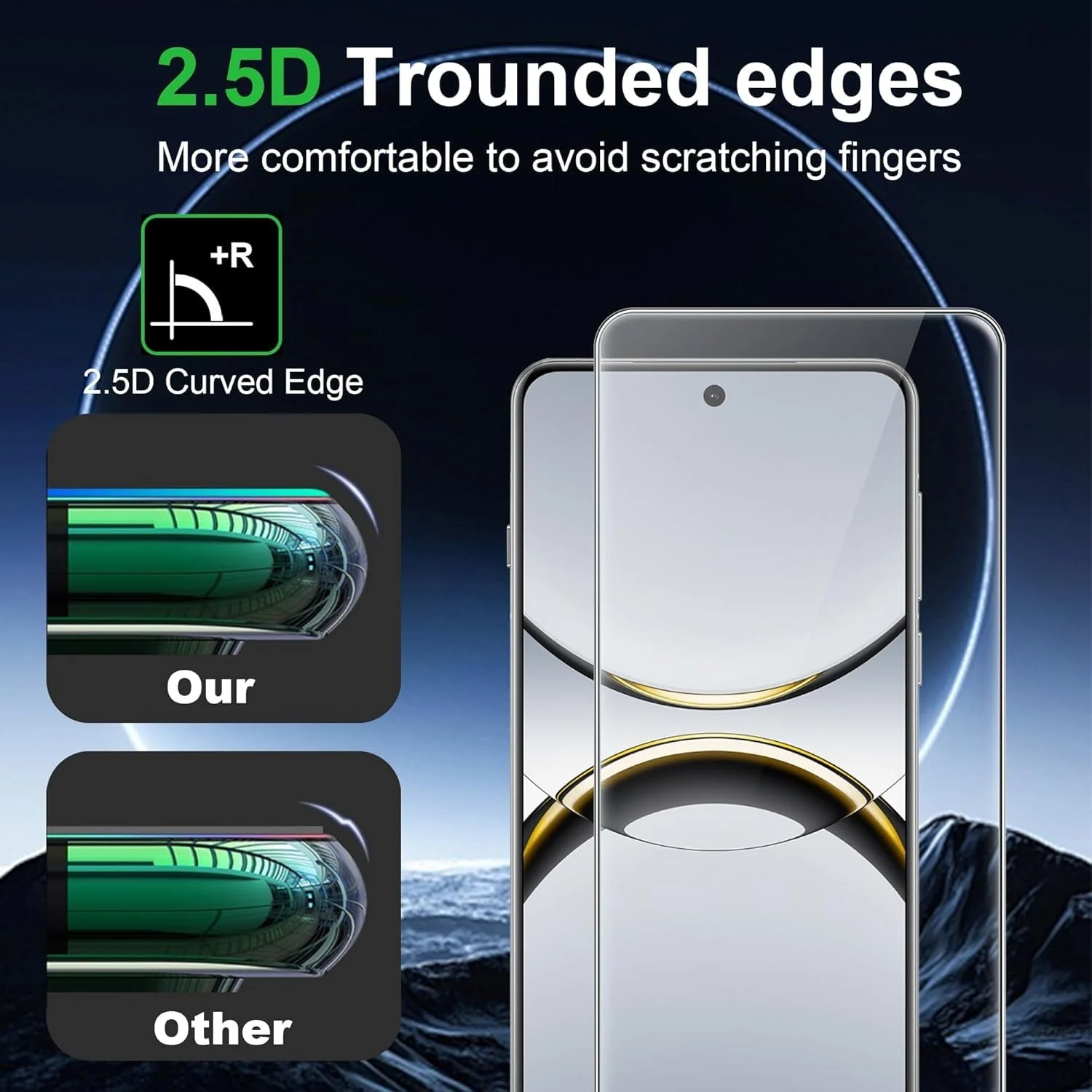 DL3 Mobilak Screen Protector for OPPO Find X7 Ultra, Tempered Glass Screen Saver Premium HD Protective, Scratch Resistant, NO-Bubble, 9H Hardness, Full Coverage Film - Clear