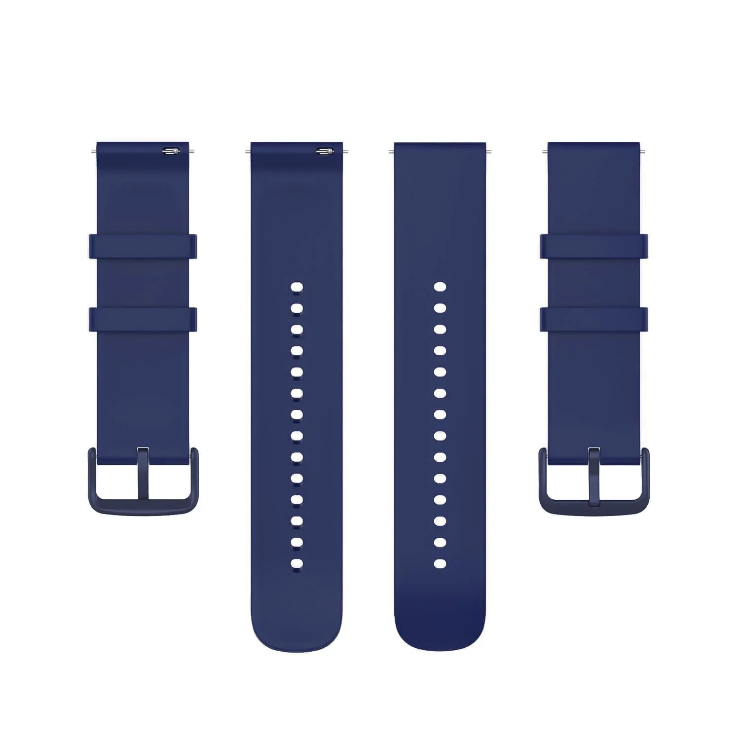 DL3 Mobilak Silicone Buckle Band 22MM Strap For Xiaomi Redmi Watch 5 Active/5 Lite/Samsung Galaxy Watch 3 45mm/Watch 46mm/Gear S3/Huawei watch GT5 GT4 GT3 GT2 GT 46MM/GT2E/GT3 Pro GT 5 Pro - Blue