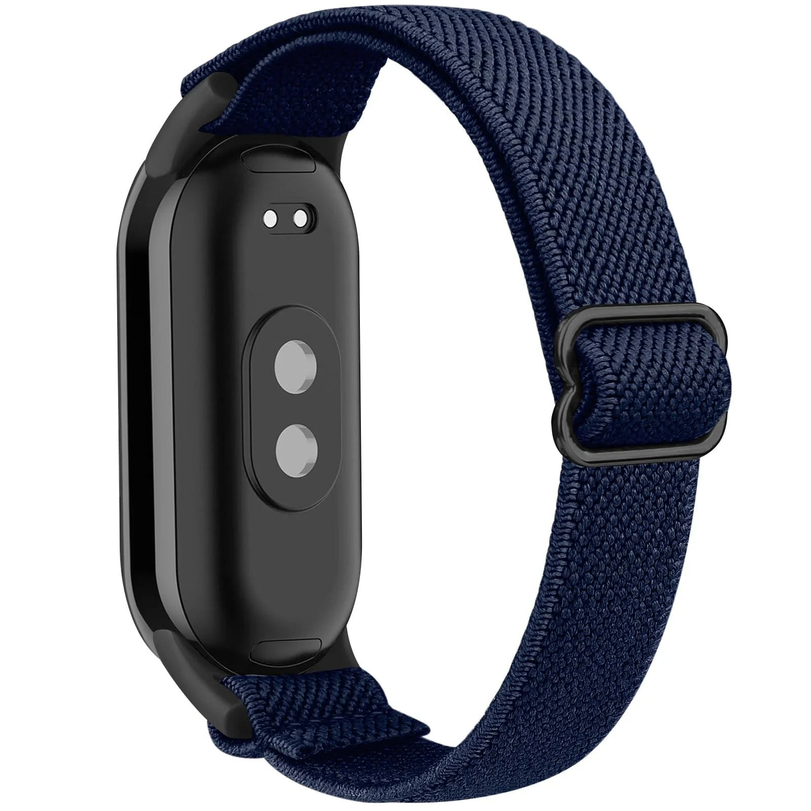DL3 Mobilak Strap for Xiaomi Mi Band 10 / Xiaomi Mi Band 9 / Xiaomi Mi Band 8, Elastic Nylon Straps, Adjustable Breathable Replacement Bracelet for Xiaomi Smart Band 8/9/10 for Women Men - Blue
