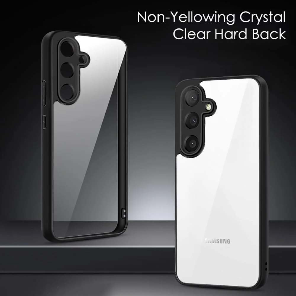 DL3 Mobilak Soft Silicone Protective Case for Samsung Galaxy A24 4G with Camera Protection and Military-Grade Protection - Black