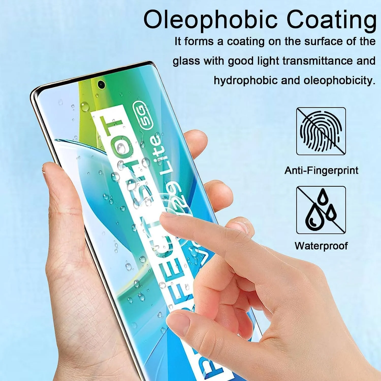 DL3 Mobilak 5D Full Glass Screen Protector For Samsung S21 FE 5G Frame Protector - Black