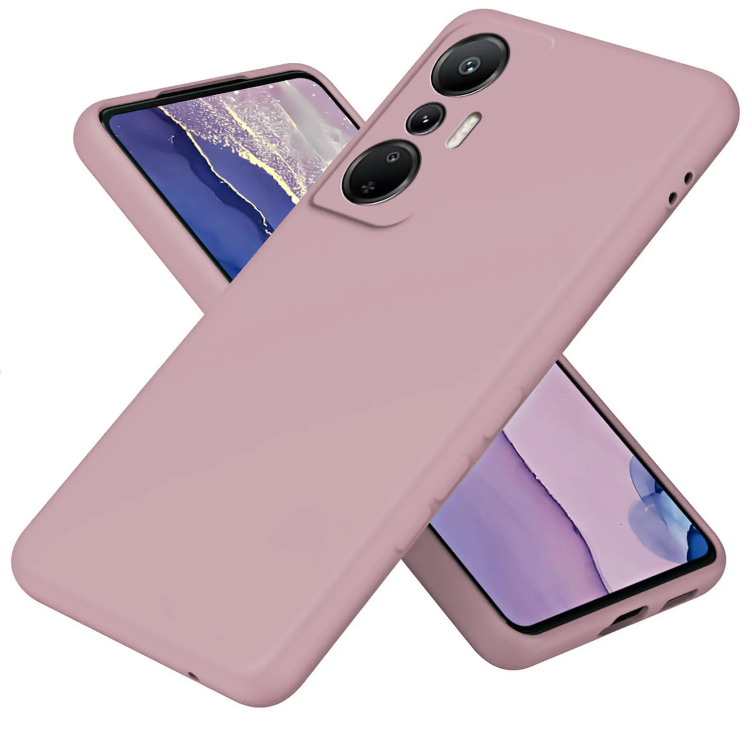 Infinix Hot 20 4G — DL3 Mobilak Liquid Silicone Protective Case with Soft Microfiber Lining with Full Camera Protection for Infinix Hot 20 4G