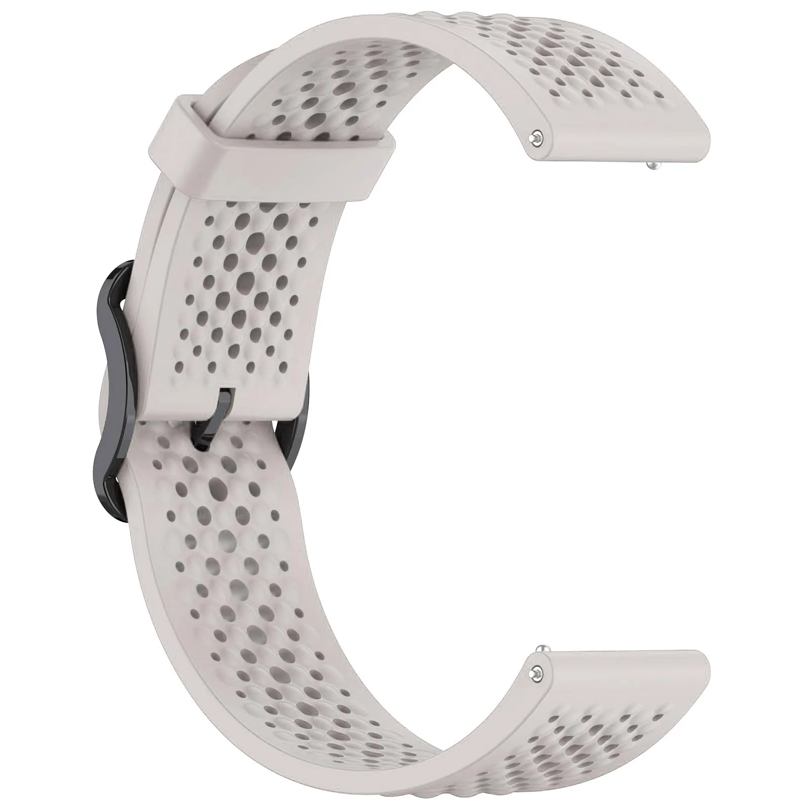 DL3 Mobilak 22 mm Silicone Breathable Sport Bracelet For Xiaomi Redmi Watch 5 Active/Redmi Watch 5 Lite Strap, 22mm Adjustable Armband Watchbands Quick Wristband Watch Strap Bands - Starlight