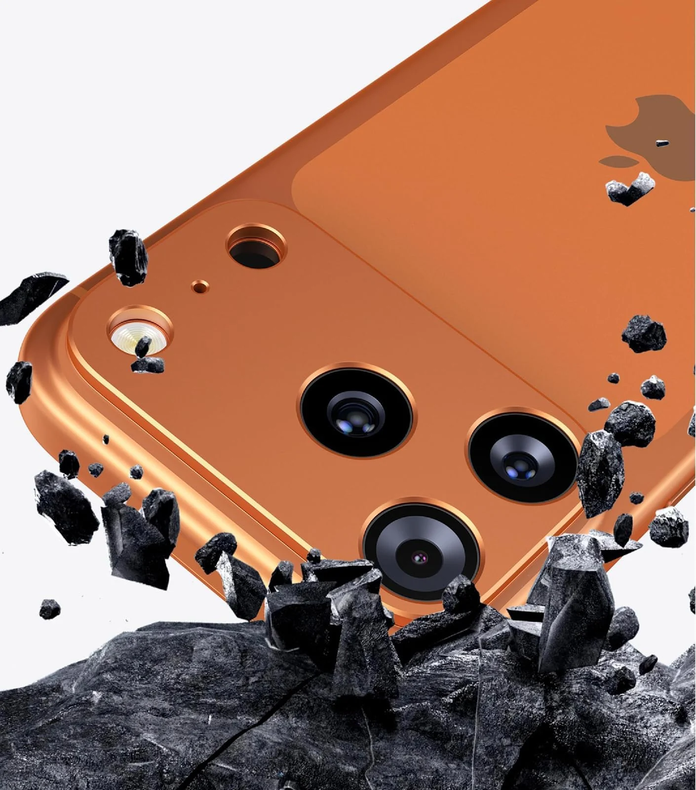 DL3 Mobilak for iPhone 17 Pro 6.3-Inch Camera Lens Protector - Ultra HD Tempered Glass Camera Len Protection Cover [Case Friendly] [Scratch-Resistant] [Night Shooting Mode] - Cosmic Orange