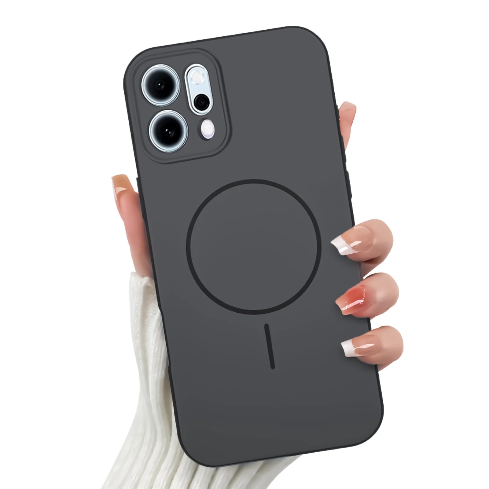 Oppo Reno 14 5G / Oppo Reno14 5G — DL3 Mobilak Case For OPPO Reno 14 5G / OPPO Reno14 5G Slim Design [Not Compatible with MagSafe] Soft Silicone Case Flexible TPU Anti-Scratch Protective Cover with Full Camera Protection