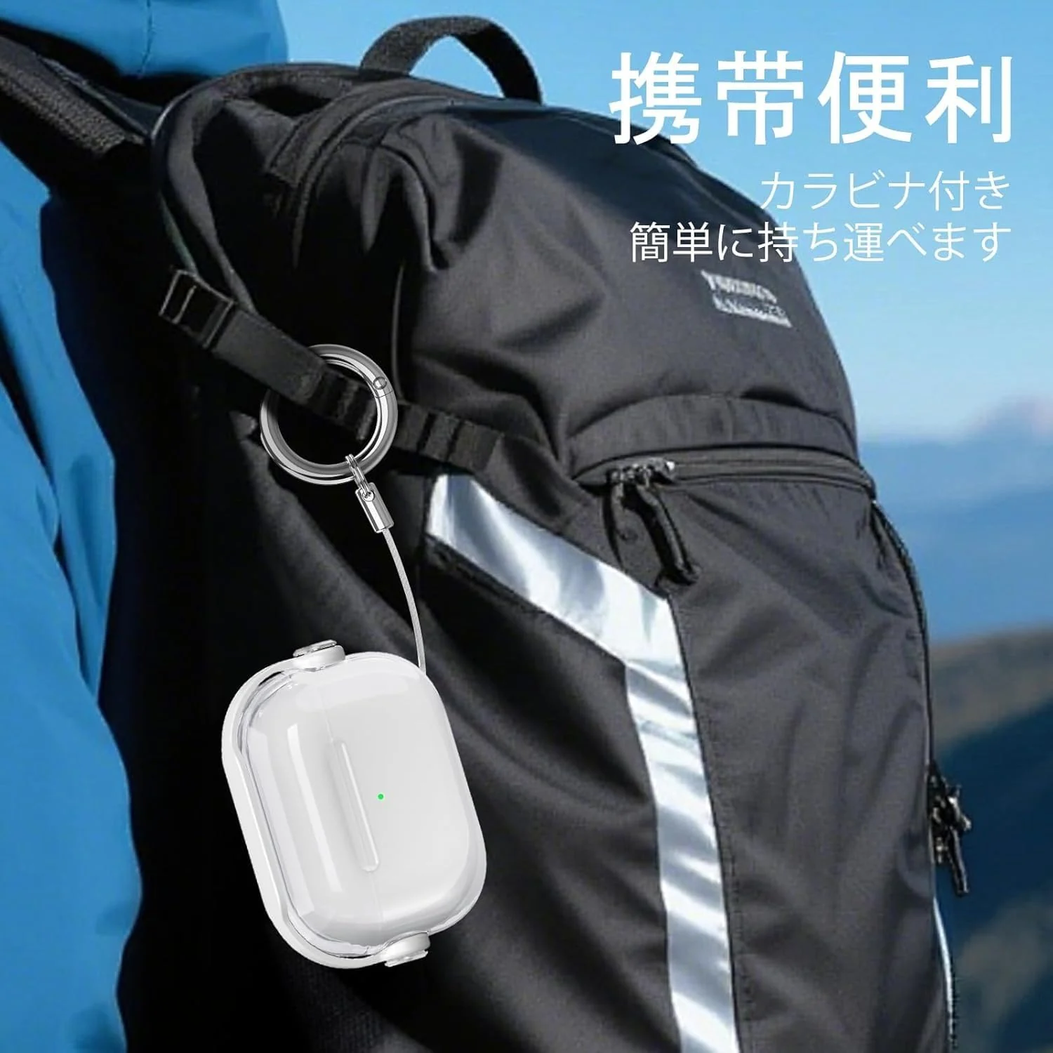 DL3 Mobilak Case for Apple AirPods 4 [With Closure Lid] [Front LED Visible] [With Wrist Strap] Skin Case Compatible with AirPods 4(2024) - Clear White
