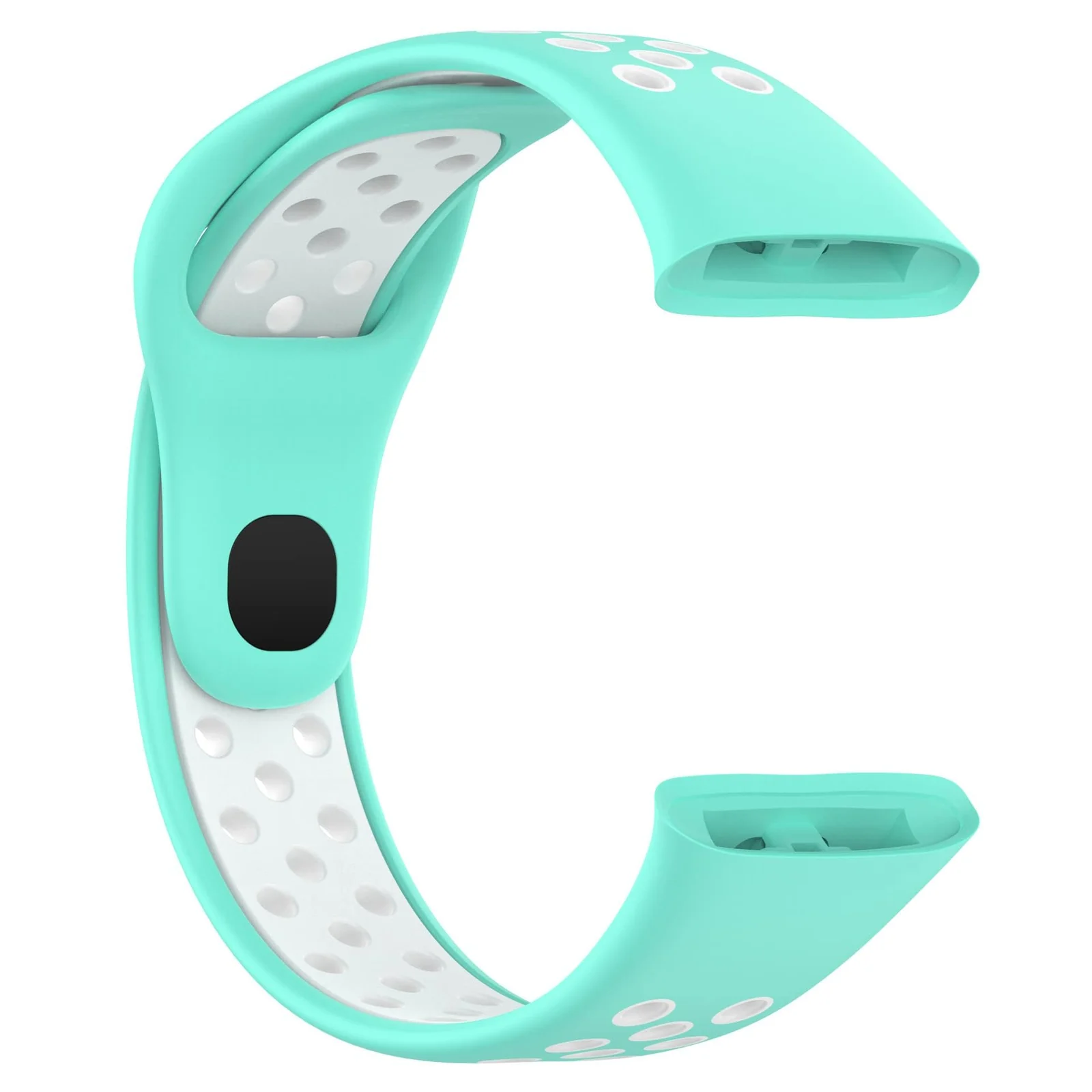 DL3 Mobilak Strap For Xiaomi Redmi Watch 3 (Not for Redmi Watch 3 Lite/Active), [Breathable] Soft Silicone Strap, Two Tone Band, Silicone Replacement Strap - Black