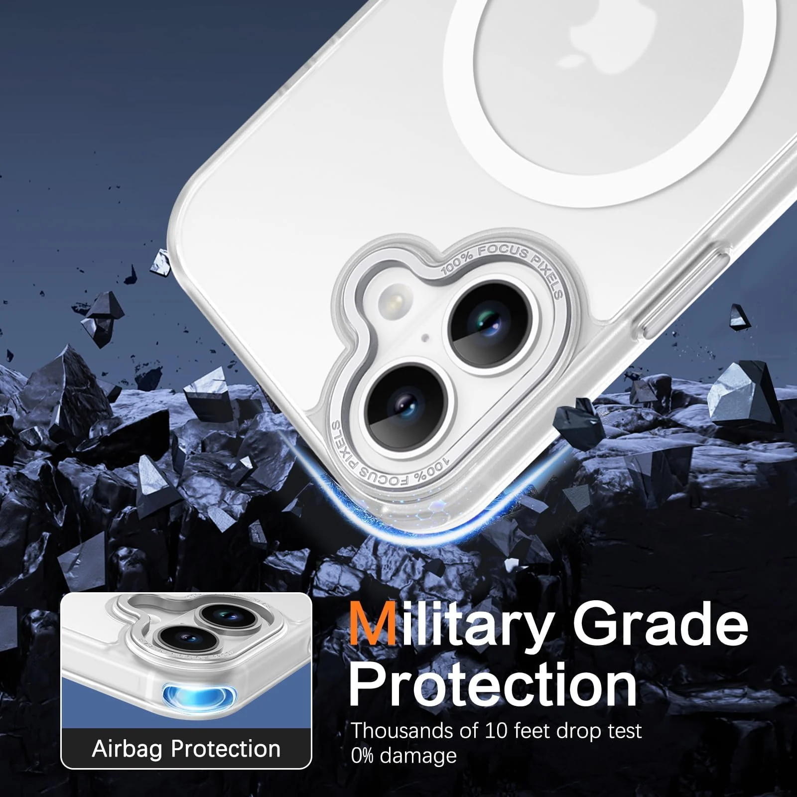 DL3 MOBILAK Protective Phone Case for Apple iPhone 17 - White