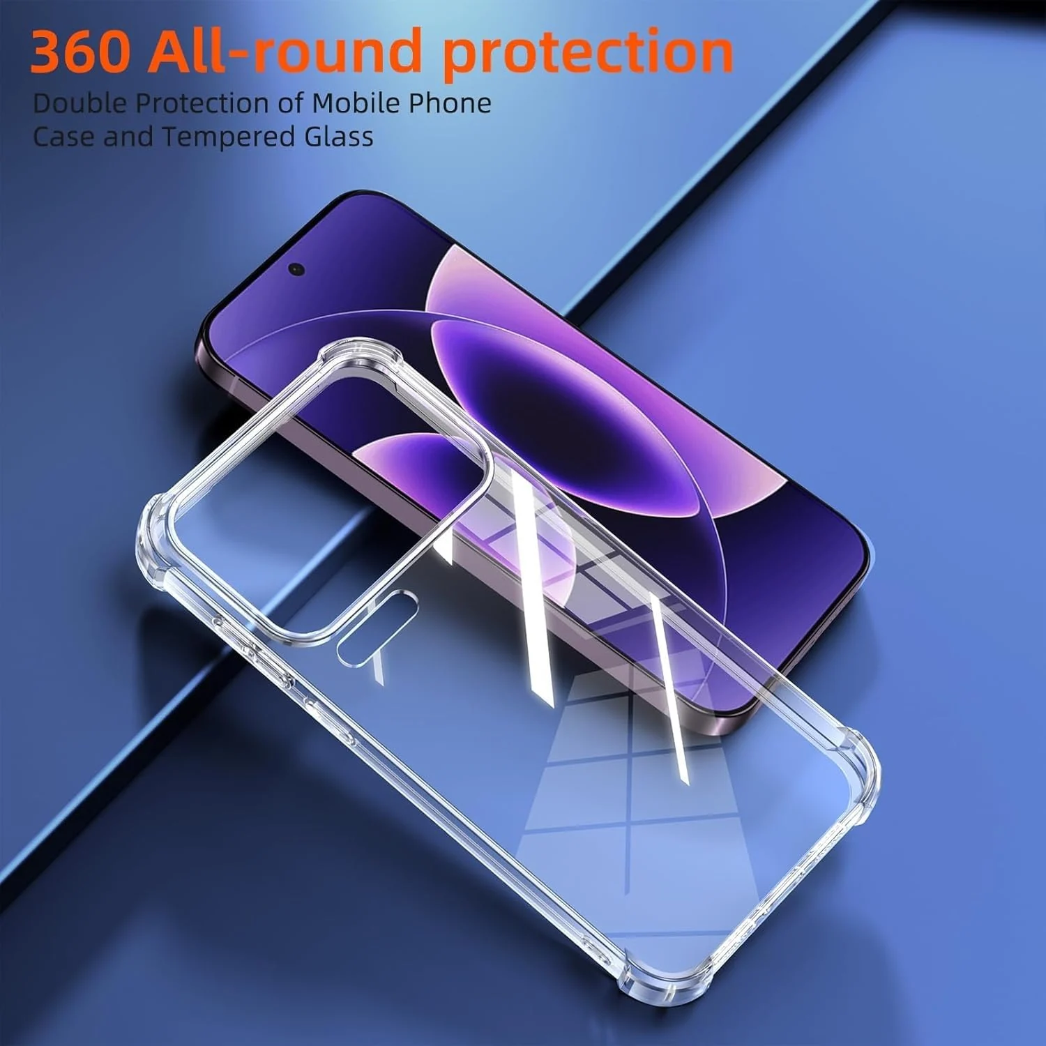 DL3 Mobilak Case Compatible with Xiaomi 17 Pro Max, Cover Silicone Transparent TPU Gorilla Anti-shock Protector Camera Shockproof Corners - Clear