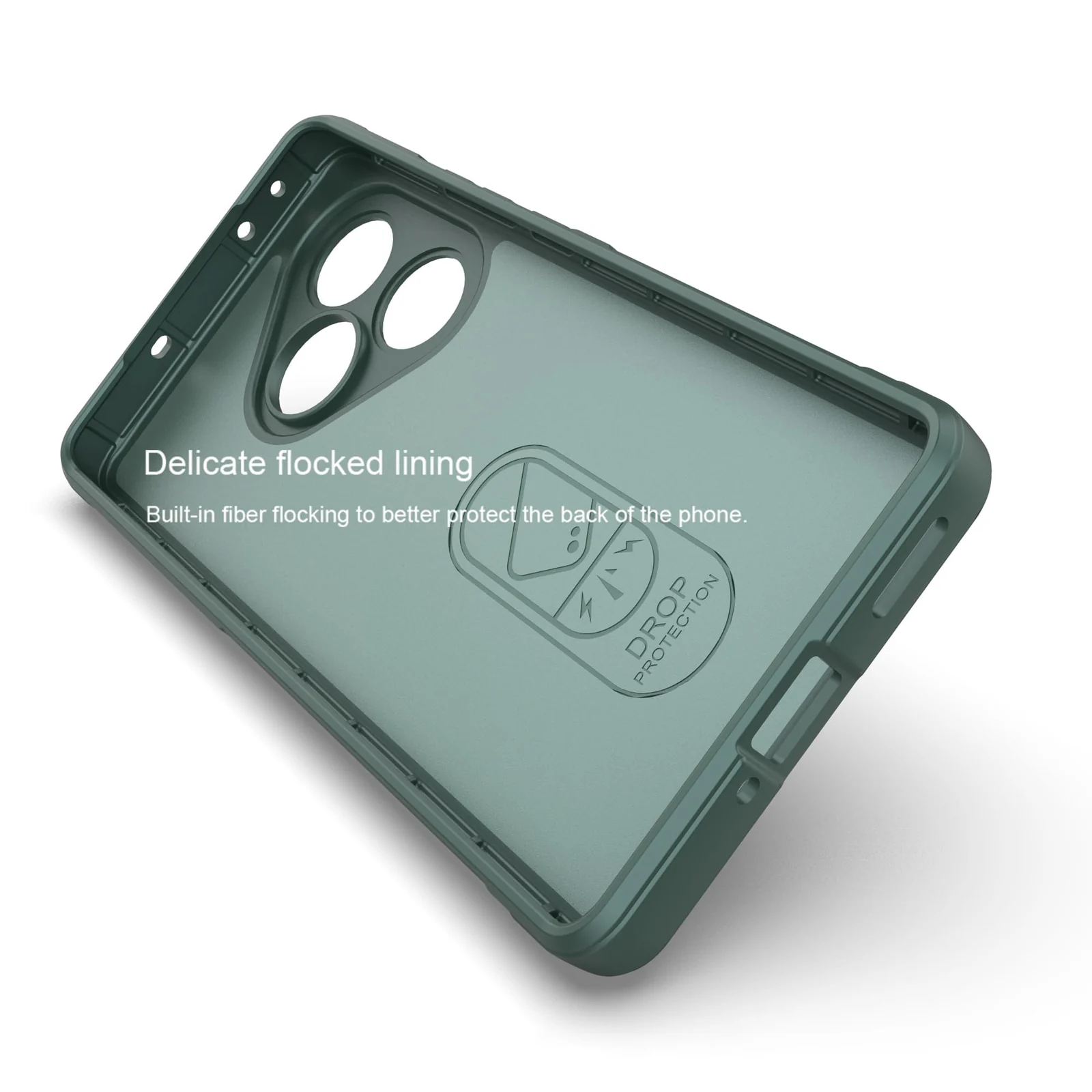 DL3 Mobilak Flexible Silicone and TPU Protective Case with Camera Protection for realme GT6 / GT Neo6 / GT Neo 6 SE / GT 6T - Green