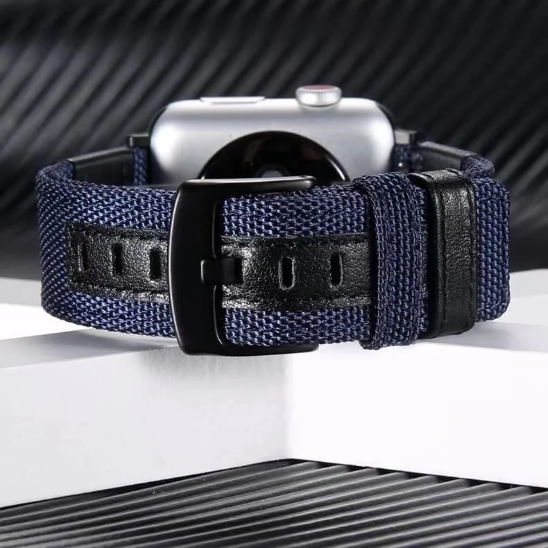 DL3 Mobilak Nylon Solo Loop Stretchy Straps For Apple Watch Band 49mm 45mm 44mm 42mm 41mm 40mm 38mm, Elastic Wristbands for iwatch Series 8 Ultra 7 6 5 4 3 2 1 Se (A. , 38MM/40MM/41MM) - A.Blue