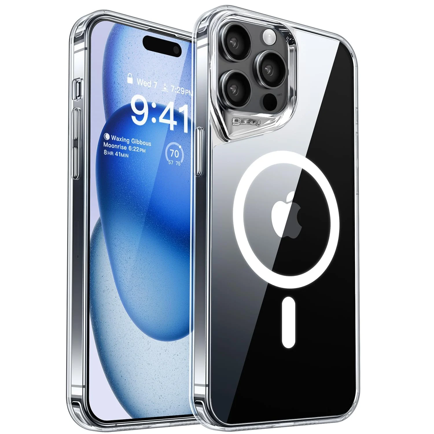 iPhone 11 Pro Max — جراب هاتف شفاف مغناطيسي متوافق مع MagSafe متوافق مع Apple iPhone 11 Pro Max من DL3 MOBILAK