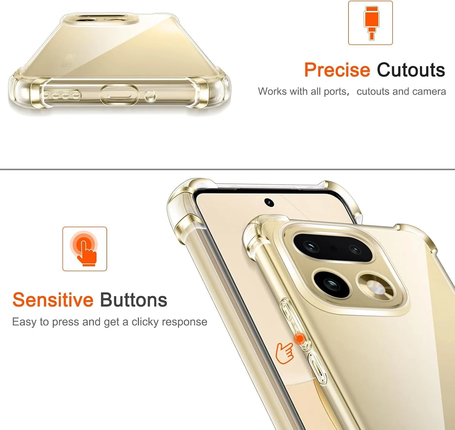 DL3 MOBILAK Clear Soft TPU Phone Case for Realme 16 Pro Plus and 16 Pro Plus 5G - Clear