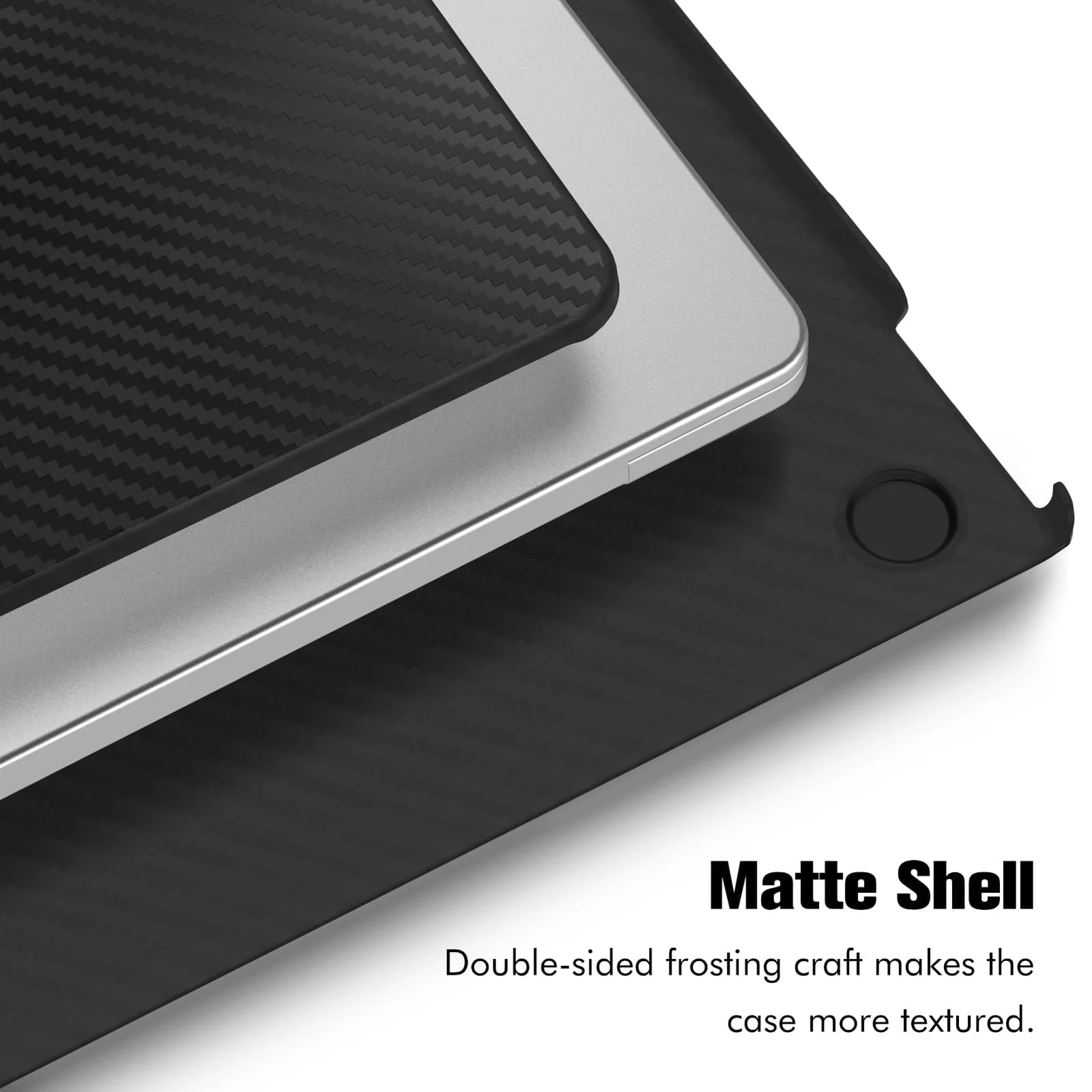 DL3 Mobilak Compatible with MacBook Air 13 inch Case 2022 2021 2020 2019 2018 Release A2337 M1 A2179 A1932 Touch ID, Plastic Hard Shell Case Cover Compatible with MacBook Air 13.3 inch - Carbon Fiber