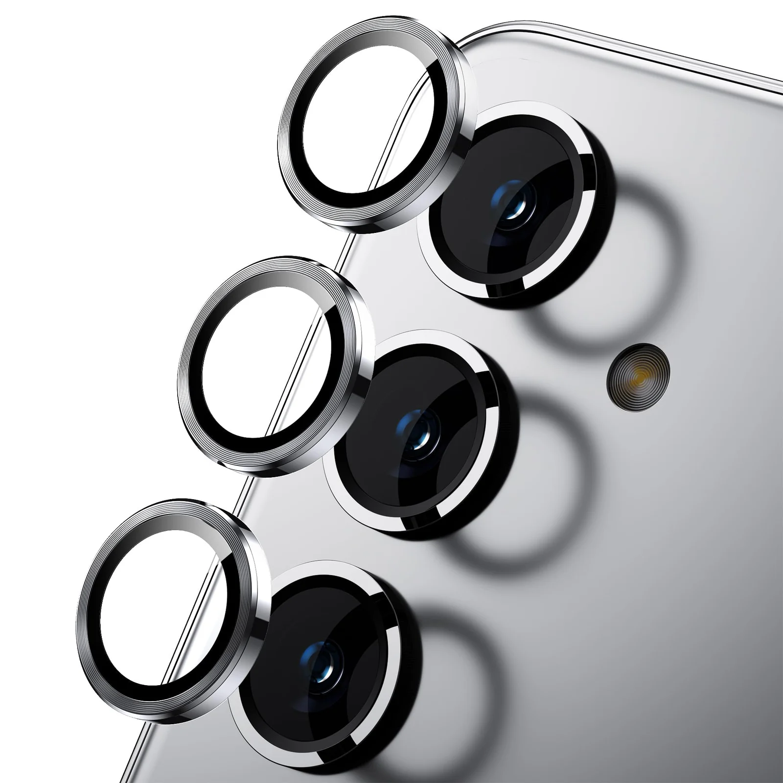 DL3 Mobilak Camera Lens Protector for Samsung Galaxy A16 5G/4G Accessories, 9H Tempered Glass Metal Individual Ring Camera Cover Screen Protector for Samsung A16, Case Friendly, Anti Scratch