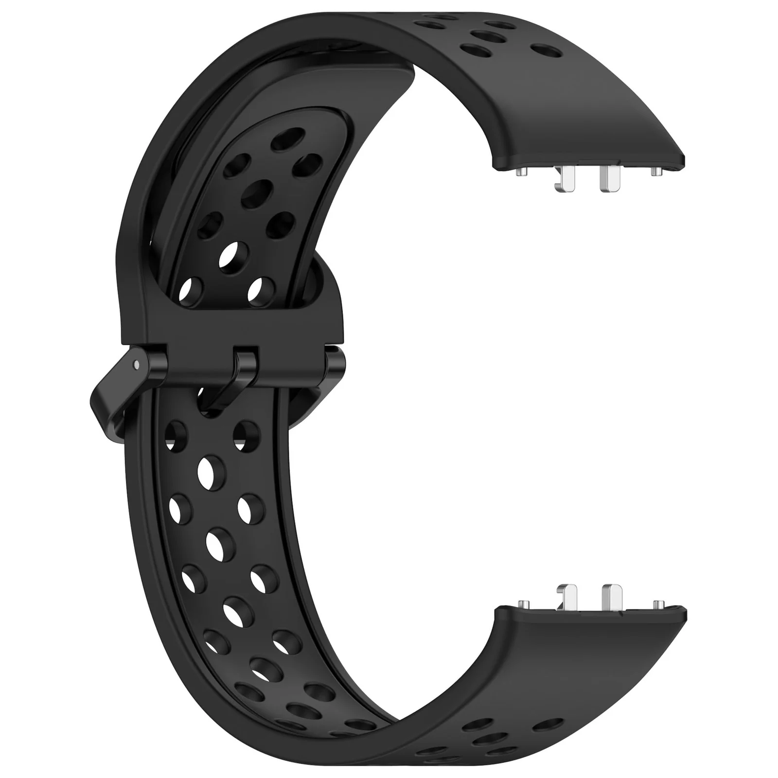 DL3 Mobilak Strap for Samsung Galaxy Fit 3 SM-R390, Women Men Armband, Two Colours Silicone Adjustable Replacement Soft Strap for Samsung Galaxy Fit 3 SM-R390 Fitness Tracker - Black