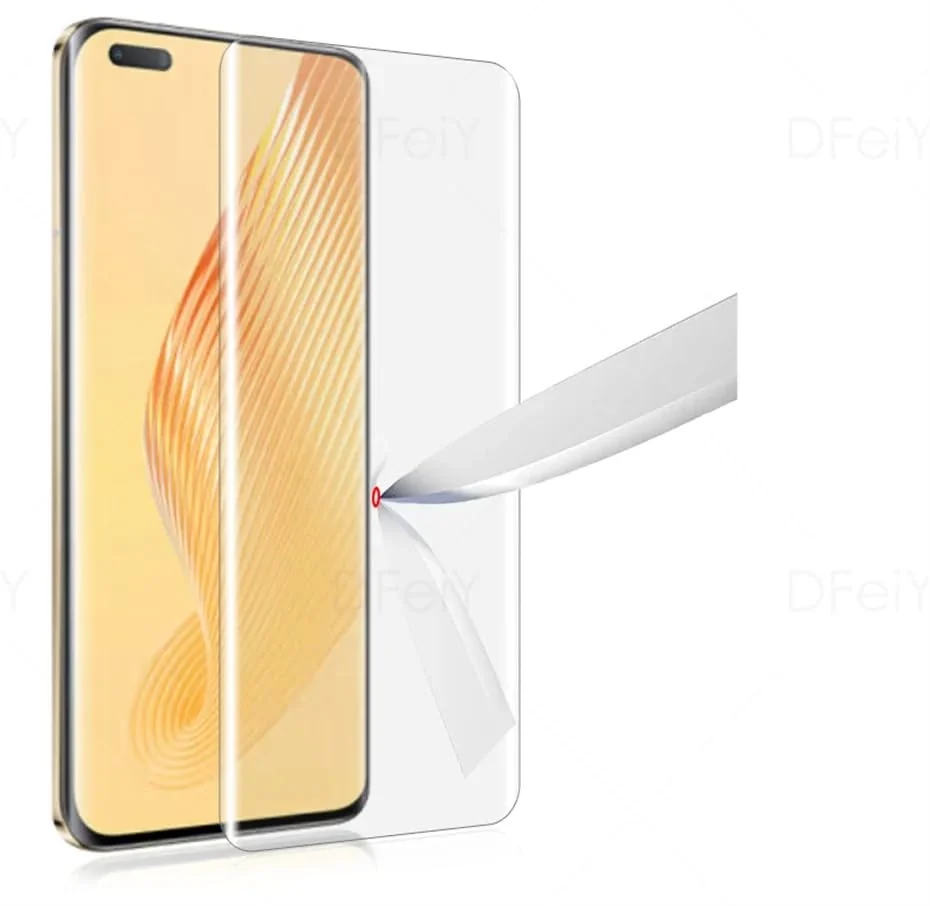 DL3 Mobilak Honor Magic 5 Pro Screen Protector [Liquid UV Tempered Glass] Full Screen adhesive [Sensitive Touch][Fingerprint Sensor Compatible] HD - Clear