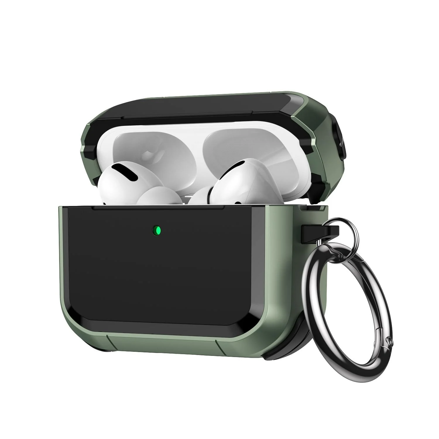 DL3 Mobilak for AirPods Pro 3 Case Cover, Military TPU Full Body Protective Case Shockproof for Apple AirPod Pro 3nd Generation Wireless Charging Case with Carabiner Designed