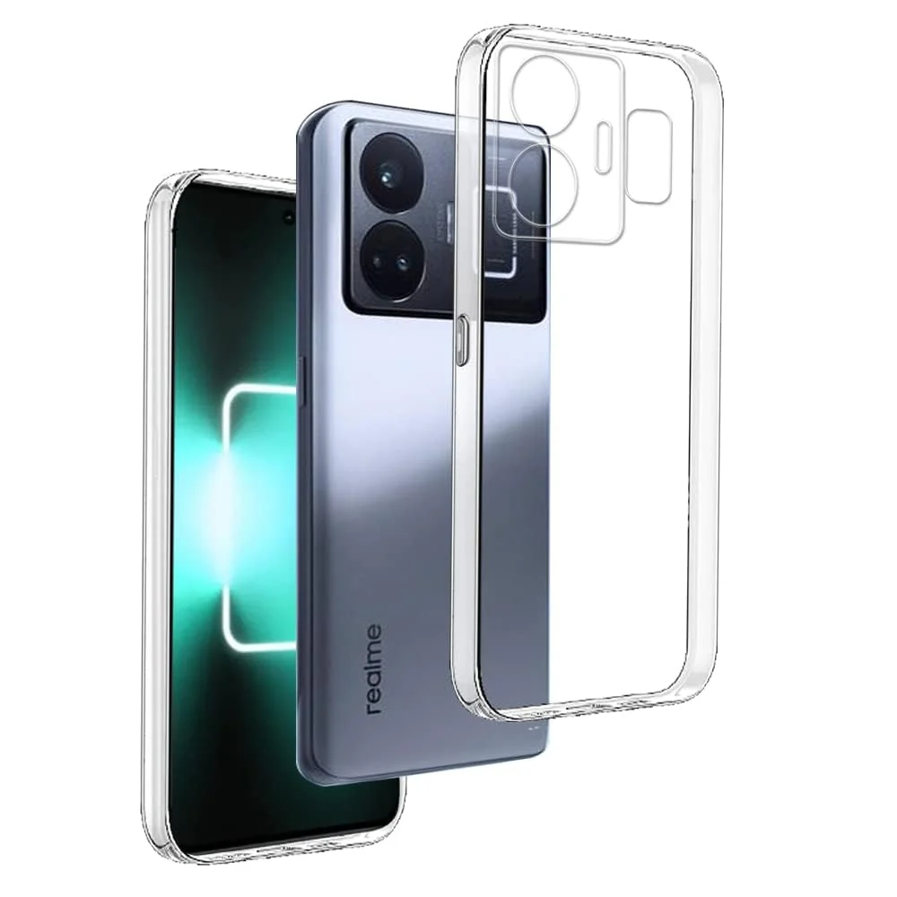 DL3 Mobilak Case Compatible with realme GT Neo 5 / realme GT3 Case Crystal Soft TPU Gel Case Flexible Silicone Anti-Scratch Camera Protection TPU Cover - Clear