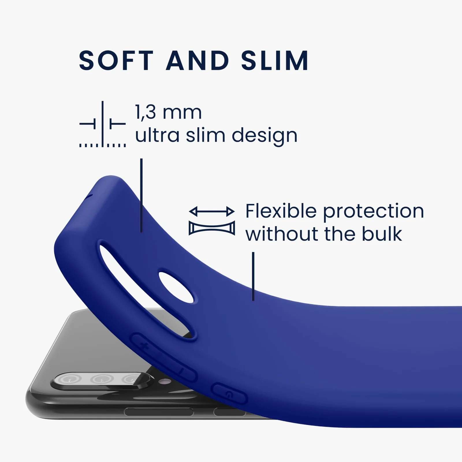 DL3 Mobilak Silicone Protective Case for Huawei Y9S / Honor 9X Pro / P Smart Pro 2019, Shock-absorbing protection, Scratch-resistant surface, Soft microfiber lining - Pepsi
