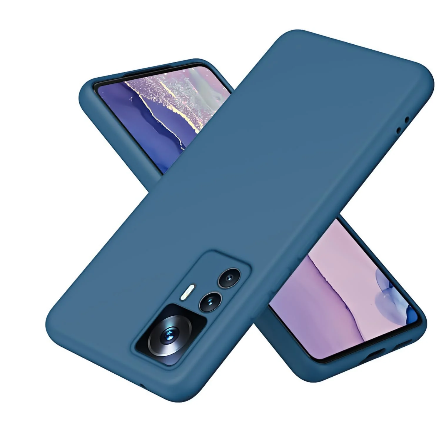Dl3 Mobilak Xiaomi 12T/12T Pro/Redmi K50 Ultra Case, Soft Flexible Liquid Silicone Gel Rubber Bumper Cover, Full Body Shockproof Protective Phone Case (Mint Green)
