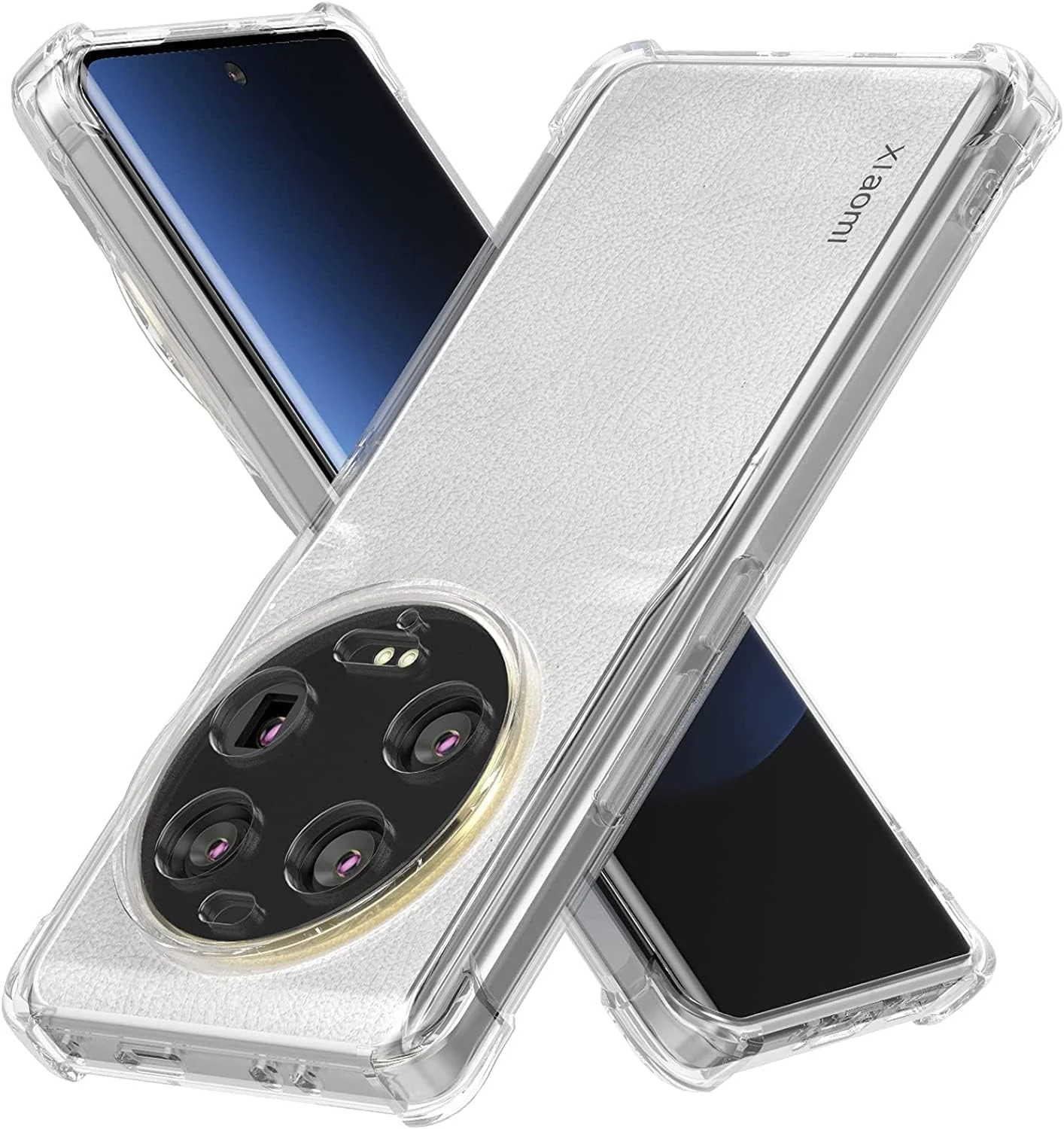 DL3 Mobilak Case Compatible with Xiaomi 13 Ultra, Cover Silicone TPU Gorilla Anti-shock Protector Camera Shockproof Corners - Clear