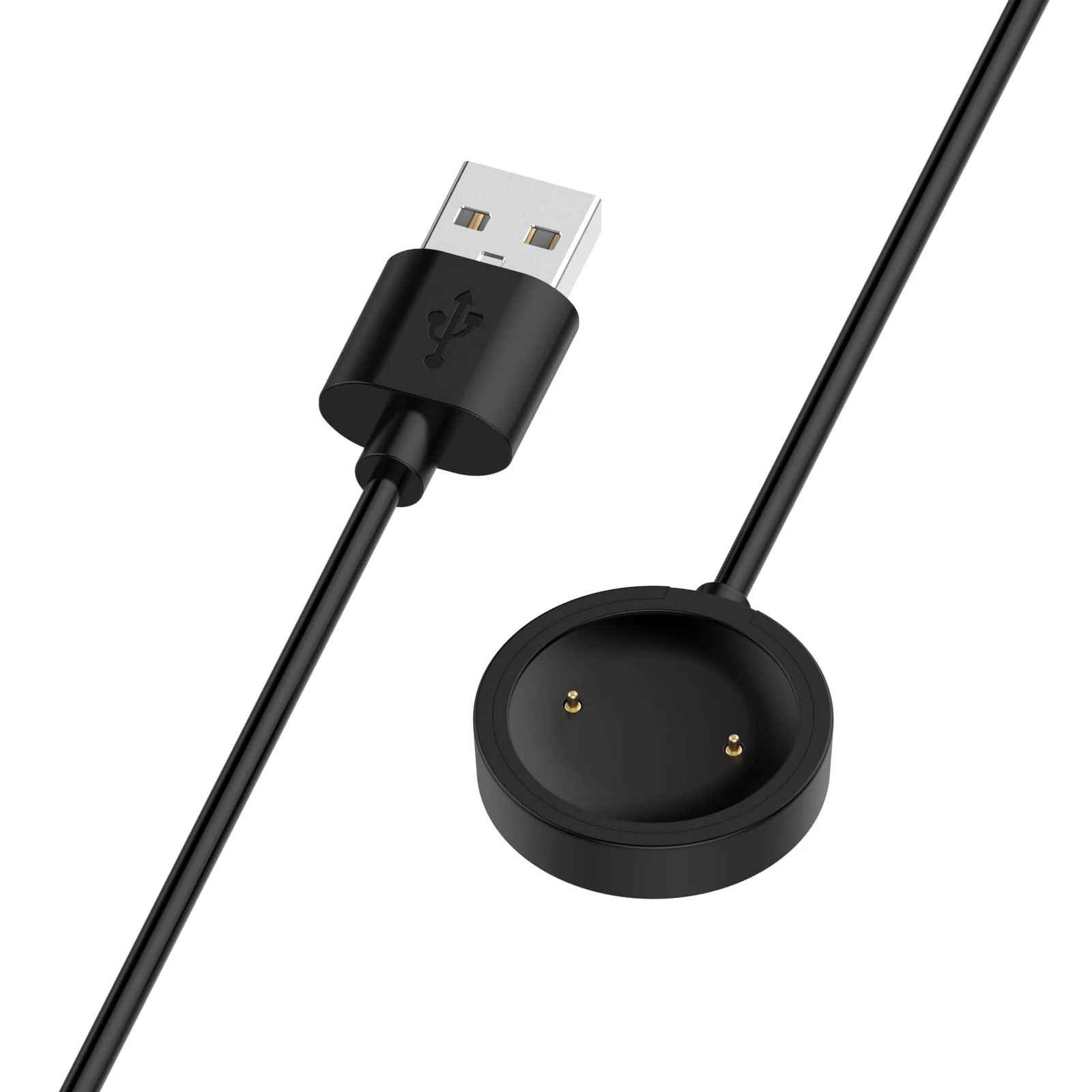 DL3 Mobilak Compatible with Mibro X1/Mibro Color/Mibro Lite Charger Charging Cable Cord Dock, 3.3FT/1m Replacement Charging Cradle Adapter Dock for Mibro X1/Color/Lite Smartwatch - Black