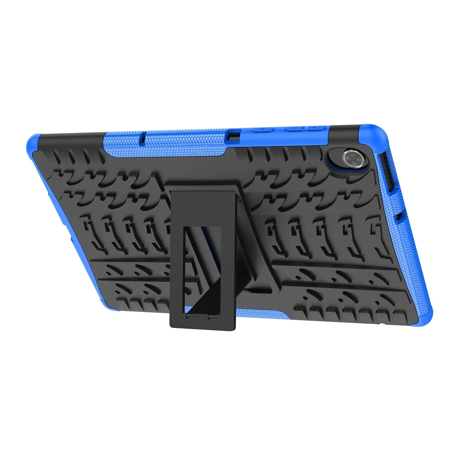 "DL3 Mobilak Case For Lenovo Tab M10 FHD Plus 10.3"" [2nd Gen] 2020 (TB-X606F/X) / K10 2021 (TB-X6C6F), Hybrid Rugged Armor Heavy Duty 2 in 1 TPU + PC Dual Layer Shockproof Case with Kickstand - Blue"