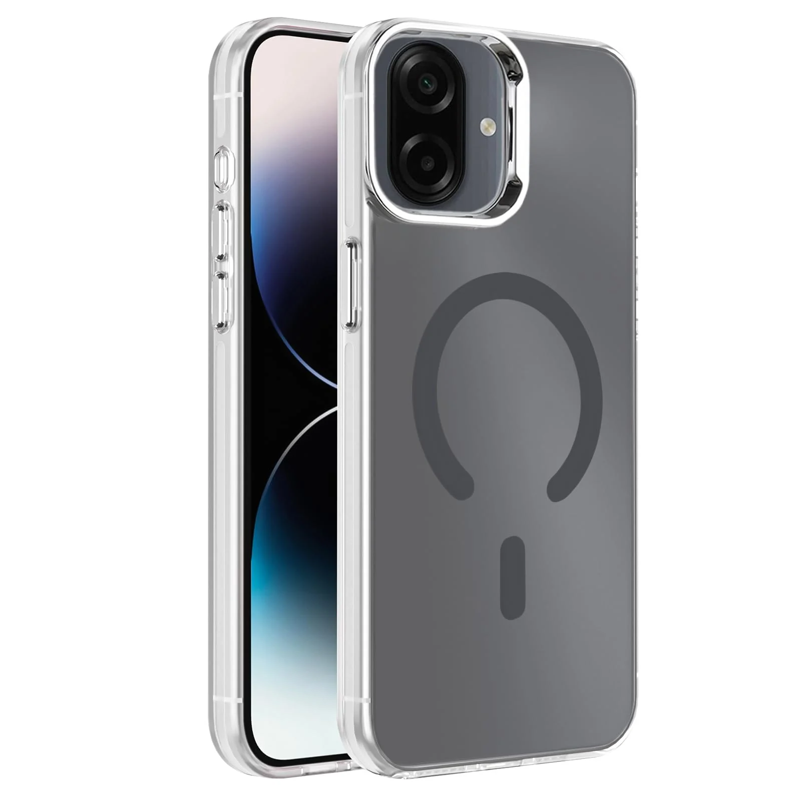 DL3 Mobilak Case for Samsung Galaxy A07 / A06 Crystal Clear [Not Compatible with MagSafe] Soft TPU Gel Case Flexible Silicone Anti-Scratch Transparent TPU Cover - Gray