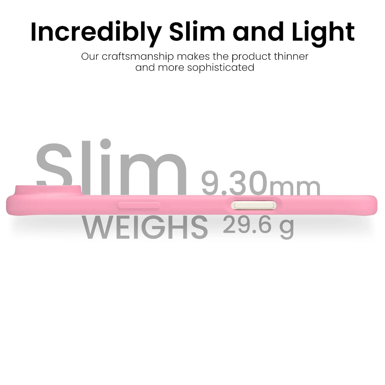 DL3 Mobilak Liquid Silicone Protective Case for iPhone 17 Air 6.5-Inch with Microfiber Lining and Shockproof Design - Pink