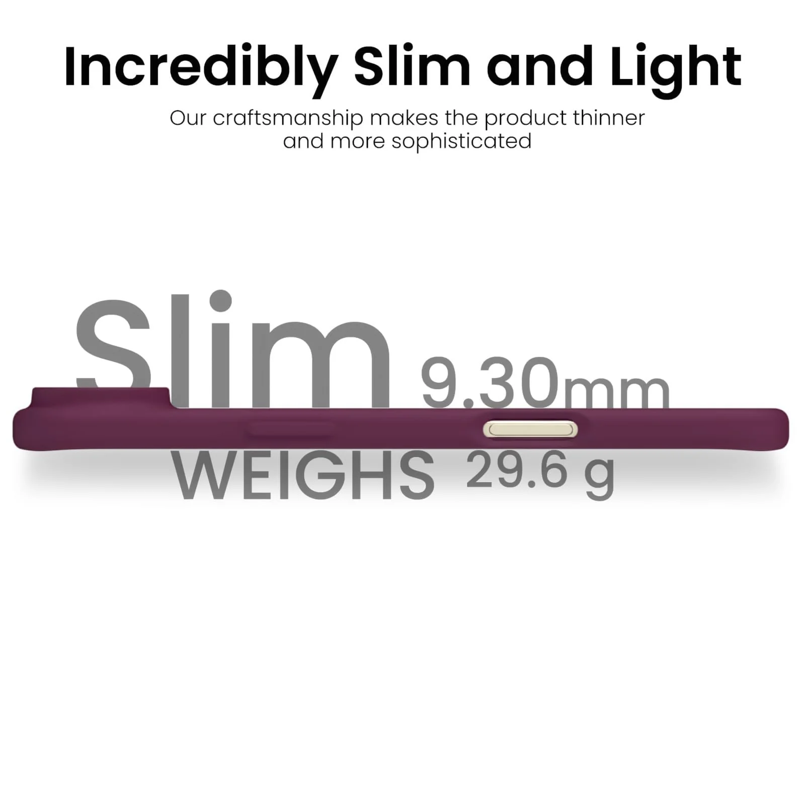 DL3 Mobilak Liquid Silicone Protective Case for iPhone 17 Air 6.5-Inch with Microfiber Lining and Shockproof Design - Wine Red